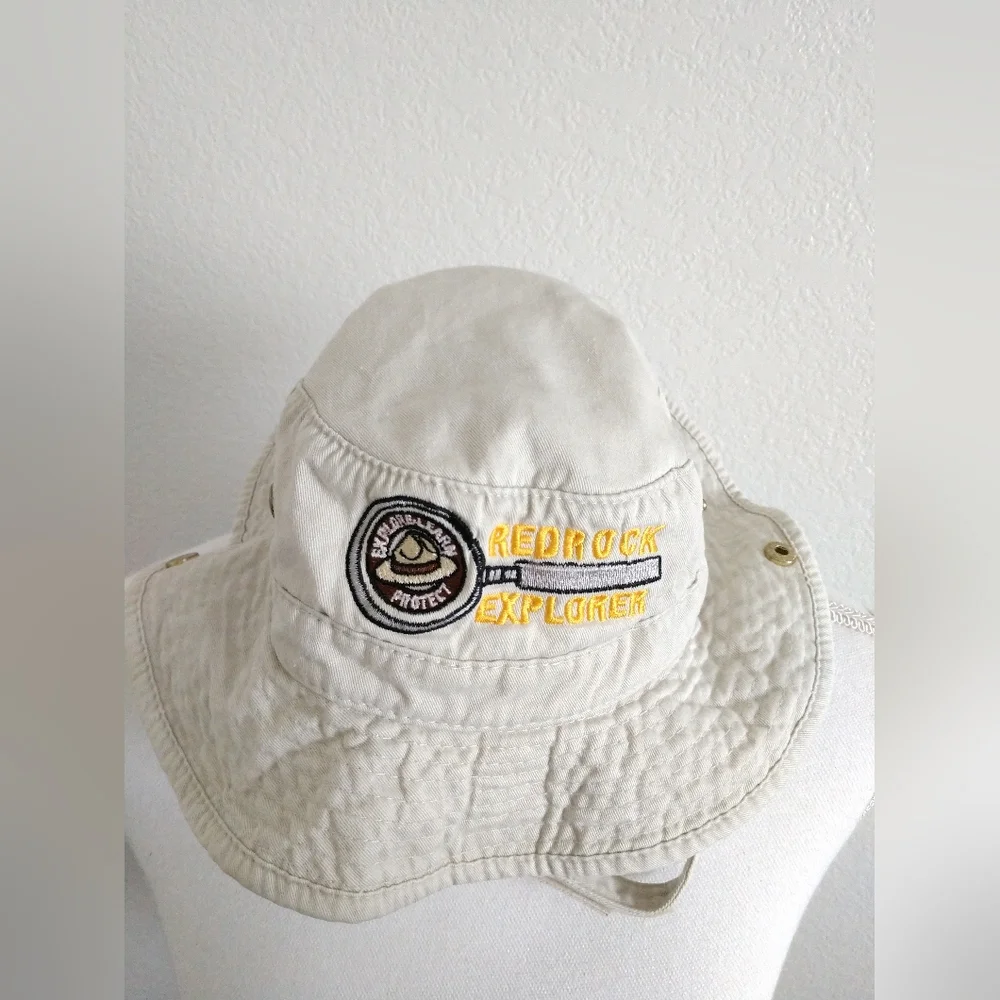 Broner Toddler Sun Hat Sedona AZ Red Rock Explorer Beige Khaki Safari Ages 2 - 4